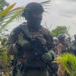 Tentara Thailand berjaga di area perbatasan yang menjadi sengketa dengan Kamboja Foto: AFP PHOTO/Agence Kampuchea Press (AKP)